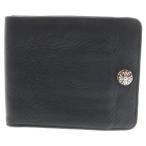 CHROME HEARTS クロムハーツ 1SNAP 1スナップ クロス ボールボタン レザーウォレット 財布 ブラック BCA361