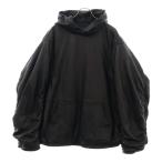 BALENCIAGA バレンシアガ Oversized Leather Hoodie シープスキン オーバーサイズ レザーフーディ ジャケット ブラック 719212 TMS02