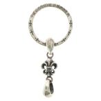 CHROME HEARTS クロムハーツ BS FLEUR CHARM EYEWEAR LOOP NTFL BSフレアチャーム アイウェアループ NTFL ネックレストップ シルバー