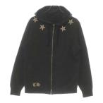 CHROME HEARTS クロムハーツ SWETSHRT STAR ZIP スター ジップパーカー グレー