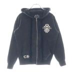 CHROME HEARTS クロムハーツ VINE DAGGER Zip Up Hoodie ヴァインダガー ジップアップ フーディ パーカー グレー レディース