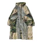 ドルチェアンドガッバーナ 総柄フルジップアップミリタリーロングジャケット カモ 迷彩フーデッドブルゾン マルチカラー G031LT GEY42