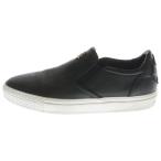 CHROME HEARTS クロムハーツ SLIP ON BLK CALF スリッポン CHプラスレザーパッチダガー付レザースニーカー ブラック