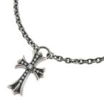 CHROME HEARTS クロムハーツ CH CRS SML PPR CHN P/D スモールクロス トップ ペーパーチェーン パヴェダイヤ シルバー