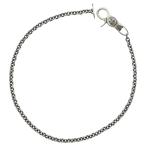 CHROME HEARTS Chrome Hearts CHN PAPER TBAR поперечная балка крыши бумага цепь серебряный цепочка для бумажника 