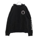 クロムハーツ ×MATTY BOY マッティボーイ チョンパーホースシュープリント プルオーバースウェットパーカー フーディー ブラック