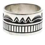INDIAN JEWELRY インディアンジュエリー ナバホ族Charlie Johnチャーリージョン オーバーレイ リング