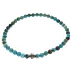 CHROME HEARTS クロムハーツ 4mm BEAD ビーズ ブレスレット シルバー/ターコイズ