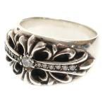 CHROME HEARTS クロムハーツ FLRL CRS P DMND フローラルクロス PAVEダイヤ シルバーリング