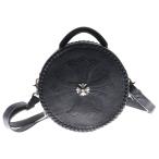 CHROME HEARTS クロムハーツ BLUE MOON BABY ブルームーンベイビー クロス装飾レザーショルダーバッグ