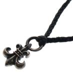 CHROME HEARTS クロムハーツ BS FLUER BSフレアペンダント シルバー ネックレストップ レザーブレイド シルバー