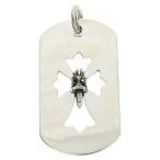 CHROME HEARTS クロムハーツ D TAG LRG CROSS DAGG カットアウトクロスダガー ラージドッグタグ ネックレストップ シルバー