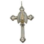 ショッピングking  TADY & KING タディアンドキング ラージクロスイーグル GPローズ付き ネックレストップ シルバー/ゴールド