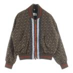 BURBERRY バーバリー TBモノグラム総柄ジップアップブルゾンジャケット 8021293 ブラウン レディース