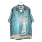 SUPREME シュプリーム 21SS Fuck Rayon S/S Shirt ファック ショートスリーブ レーヨン オープンカラーシャツ 半袖開襟シャツ ブルー