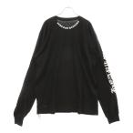 CHROME HEARTS クロムハーツ CH L S 1 ネックロゴ長袖カットソー ブラック