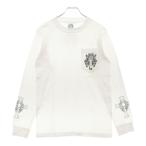 CHROME HEARTS クロムハーツ OLD Dagger logo L/S Tee オールドモデル ダガーロゴプリント長袖Tシャツ ホワイト