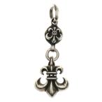 CHROME HEARTS クロムハーツ 1BALL BS FLEUR 1ボールBSフレアチャーム チャーム シルバーネックレストップ