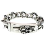 CHROME HEARTS クロムハーツ ID DGGR HEART 13LINK ダガーハートショートIDファンシーリンク シルバーブレスレット オールド