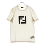 FENDI フェンディ FF Logo S/S Tee FAF532 FFロゴ 半袖Tシャツ カットソー ホワイト