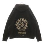 CHROME HEARTS クロムハーツ SWTSHRT HD ZIP 大阪限定バックホースシューダガージップパーカー ブラック