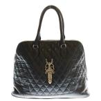 CHROME HEARTS クロムハーツ #2 QUILTED SLOUCHY MO キルティングスラウチー ダガー装飾フレアニーレザーハンドバッグ