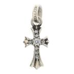 CHROME HEARTS クロムハーツ CRS BBYFAT P DMND ベイビーファットクロス PAVEダイヤ ペンダントトップ シルバー BCA234