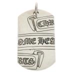 CHROME HEARTS クロムハーツ D TAG LRG LTD ニューヨーク限定 セグメンテッド スクロール ラージドッグタグ ペンダントトップ