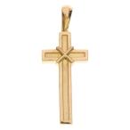 CHROME HEARTS クロムハーツ 22K MAPPLE THORPE メイプルソープクロスチャーム ゴールドネックレストップ