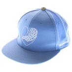 CHROME HEARTS クロムハーツ CH HAT ハートロゴ刺繍ベースボールキャップ帽子 ライトブルー