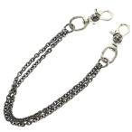 CHROME HEARTS Chrome Hearts DBL PAPER CHAIN 2 зажим двойной Short бумага цепь серебряный цепочка для бумажника 