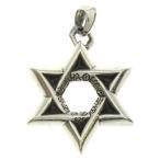 CHROME HEARTS クロムハーツ STAR OF DAVID LG ラージスターオブダビデ ペンダント シルバーネックレストップ