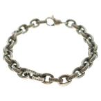 ショッピングHEARTS CHROME HEARTS クロムハーツ 8inch LARGE PAPER CHN ラージペーパーチェーン シルバーブレスレット
