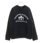 CHROME HEARTS クロムハーツ SAILIN ON CREW ラベル付きトリプルクロスロゴ刺繍スウェット