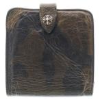 CHROME HEARTS クロムハーツ SQ BTN BILL スクエアボタンビル フラップボタン レザーウォレット 2つ折り財布 カモフラージュ