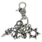 CHROME HEARTS クロムハーツ CLP SWVL MULTI スイベルキーリング マルチ チャーム シルバーキーチェーン
