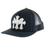 ショッピングクロムハーツ CHROME HEARTS クロムハーツ TRUCKER CAP トラッカーキャップ 3セメタリーレザーパッチメッシュキャップ