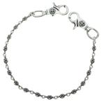 CHROME HEARTS Chrome Hearts 1BALL SHORT-T/2 зажим Short #1 Cross мяч цепочка для бумажника серебряный BCA062