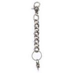 CHROME HEARTS クロムハーツ CLP CHN FANCY-L/ロングファンシーリンク キーチェーン シルバー BCA072