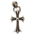CHROME HEARTS クロムハーツ CH CRS SML W/BALE Wベイル スモールCHクロス ペンダントトップ シルバー BCA218