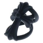 CHROME HEARTS クロムハーツ INFINITY CH CRS PLSTC インフィニティ CHクロス ラバーリング ブラック