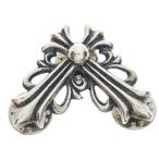 CHROME HEARTS クロムハーツ PIN FLRLCRNR LG スティックピン フローラルクロスコーナー ラージ ピンバッジ シルバー