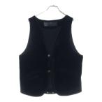 CHROME HEARTS クロムハーツ CLASSC 2B クラシック クロスボールボタン スウェードベスト ブラック/シルバー