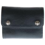 CHROME HEARTS クロムハーツ WAVE MINI ウェーブミニ レザーウォレット 財布 ブラック BCA373