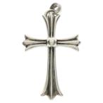 CHROME HEARTS クロムハーツ CH CRS LG W/BALE Wベイル ラージCHクロスペンダントトップ シルバー BCA215