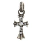 ショッピングHEARTS CHROME HEARTS クロムハーツ CRS BBYFAT P DMND ベイビーファットクロス PAVEダイヤ ペンダントトップ シルバーBCA234