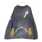 ショッピングマイケル SAINT MICHAEL セントマイケル 24SS L/S TEE ヴィンテージ加工 ロングスリーブTシャツ 長袖Tシャツ グレー SM-YS8-0000-015