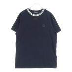 MONCLER モンクレール ラバーワッペン 半袖Tシャツ カットソー ブラック F10918C71700 8390T
