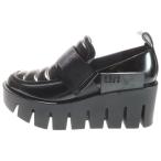 ショッピングNUDE UNITED NUDE ユナイテッドヌード エナメル 厚底ローファー ブラック レディース