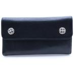 CHROME HEARTS クロムハーツ WAVE ウェーブ レザーウォレット 財布 ブラックBCA375